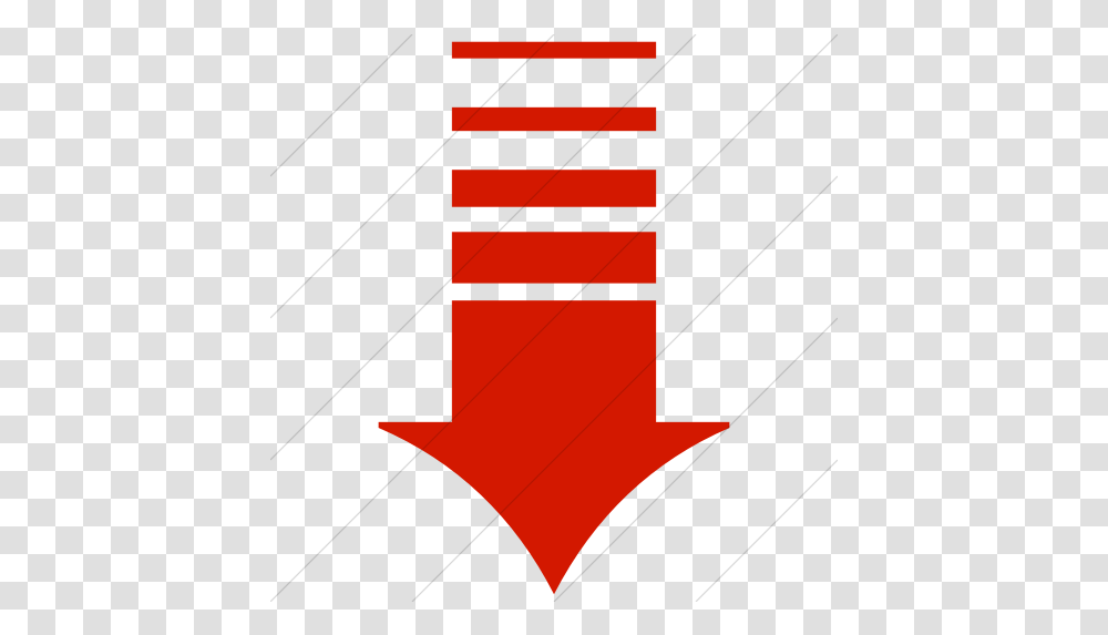 Iconsetc Simple Red Classic Arrows Motion Down Icon Red Arrow Motion, Symbol, Star Symbol Transparent Png