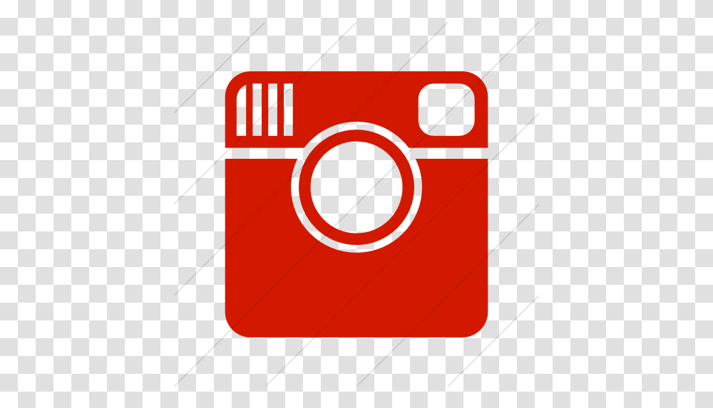 Iconsetc Simple Red Foundation 3 Social Instagram Icon Instagram Icon Black, Label, Appliance, Window, Washer Transparent Png