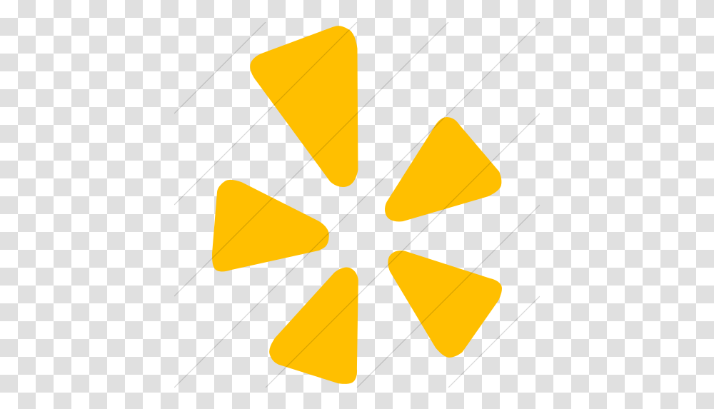 Iconsetc Simple Yellow Socialmedia Yelp Icon Yelp Logo Orange, Symbol, Triangle, Trademark, Light Transparent Png