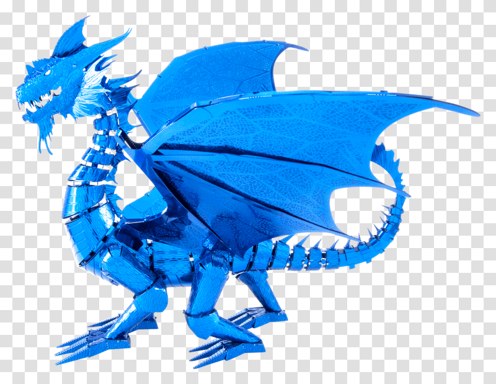 Iconx Blue Dragon Metal Earth Blue Dragon, Sea Life, Animal, Seahorse, Mammal Transparent Png