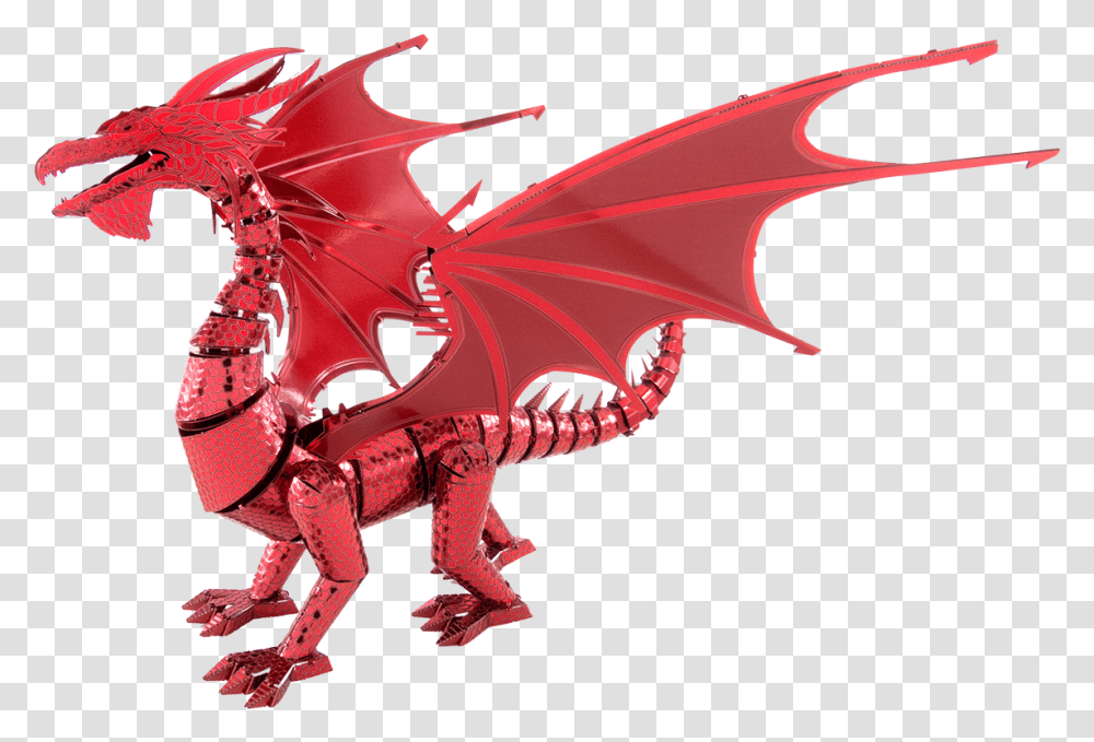 Iconx Red Dragon Metal Earth Red Dragon, Gun, Weapon, Weaponry, Person Transparent Png