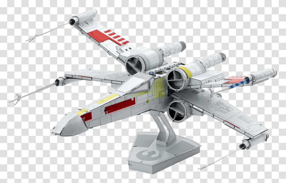 Iconx X Wing Starfighter Metal Earth X Wing, Spaceship, Aircraft, Vehicle, Transportation Transparent Png