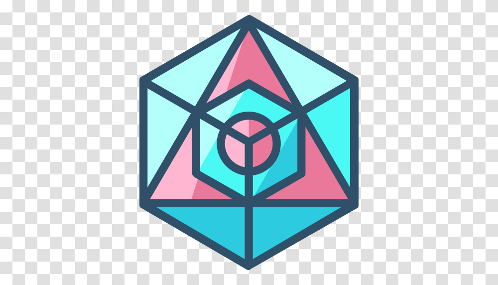 Icosahedron Icon, Logo, Trademark Transparent Png