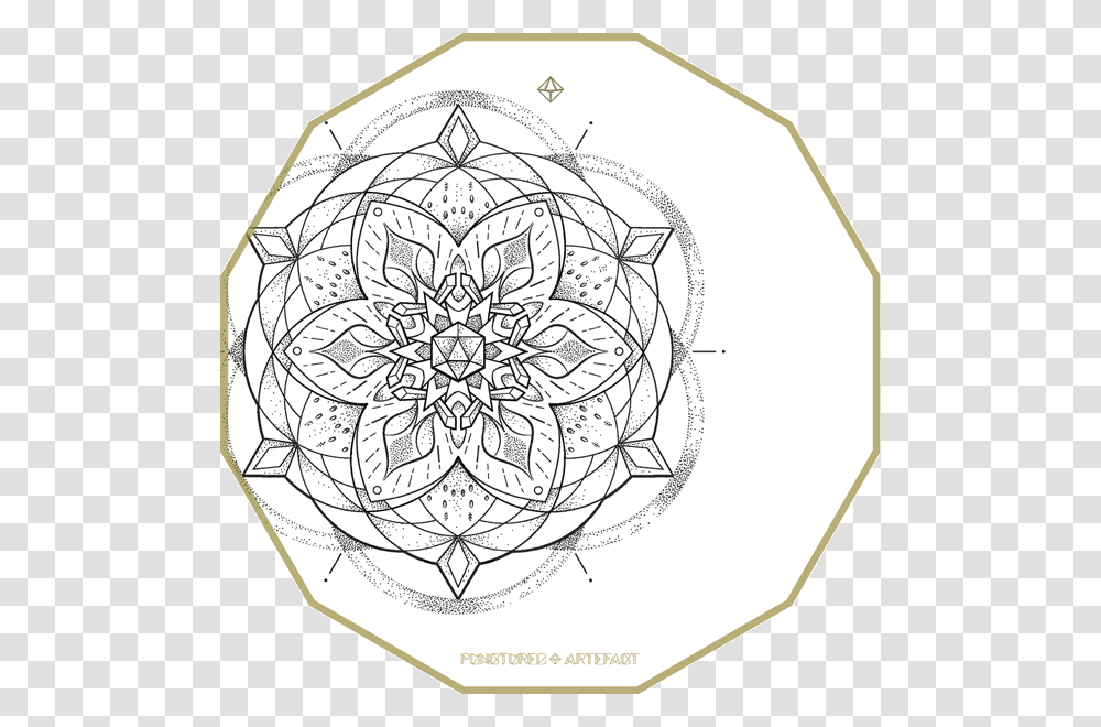 Icosahedron Mandala, Ornament, Pattern, Fractal, Drawing Transparent Png