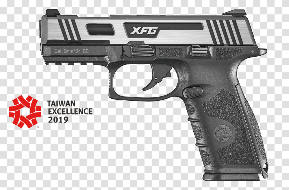 Ics Xfg Airsoft Pistol, Gun, Weapon, Weaponry, Handgun Transparent Png