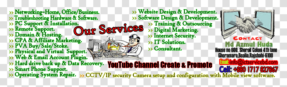 Ict Service Bd Cartoon, Advertisement, Poster, Flyer, Paper Transparent Png