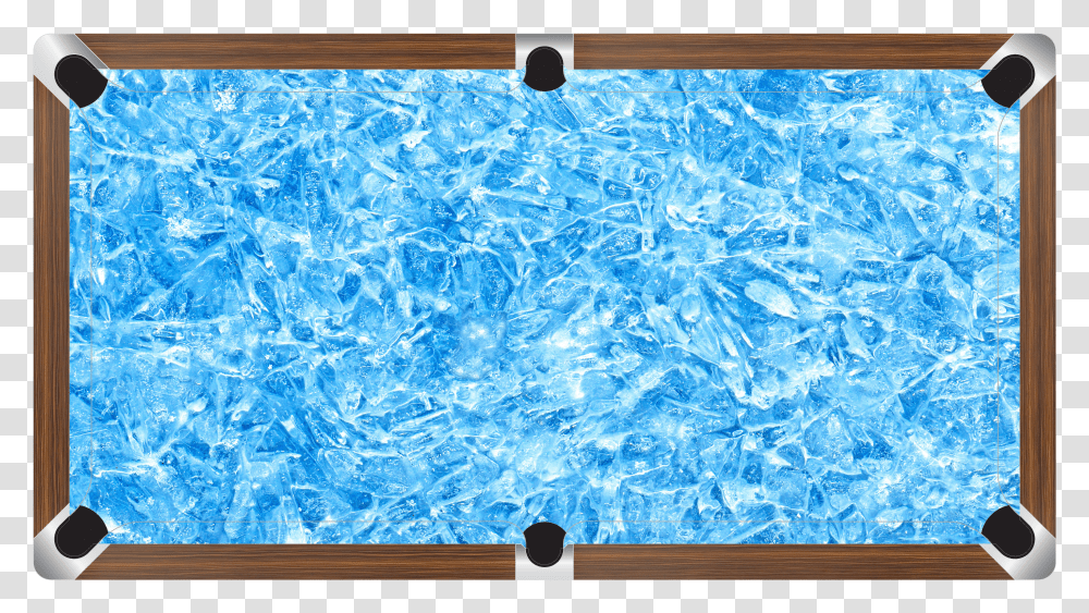 Icy 2 Frozen Custom Made Printed Pool Snooker Billiard Blue Ice Texture Background Transparent Png