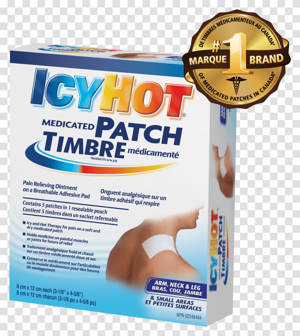 Icy Hot Medicated Back Patches Download Icy Hot Pack, Flyer, Poster, Paper, Advertisement Transparent Png