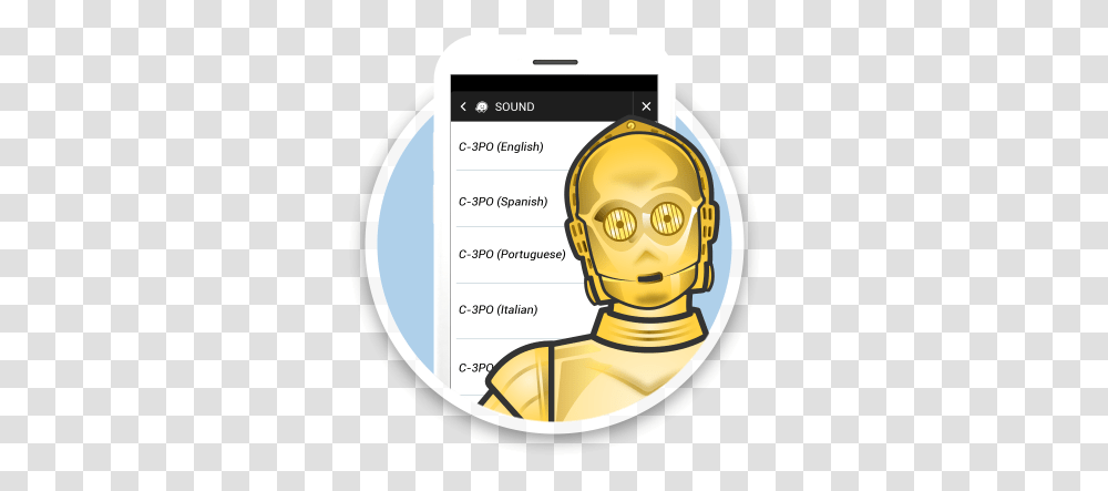 Icymi Waze Lets You Use C 3po's Voice From Star Wars, Disk, Phone, Electronics, Gold Transparent Png