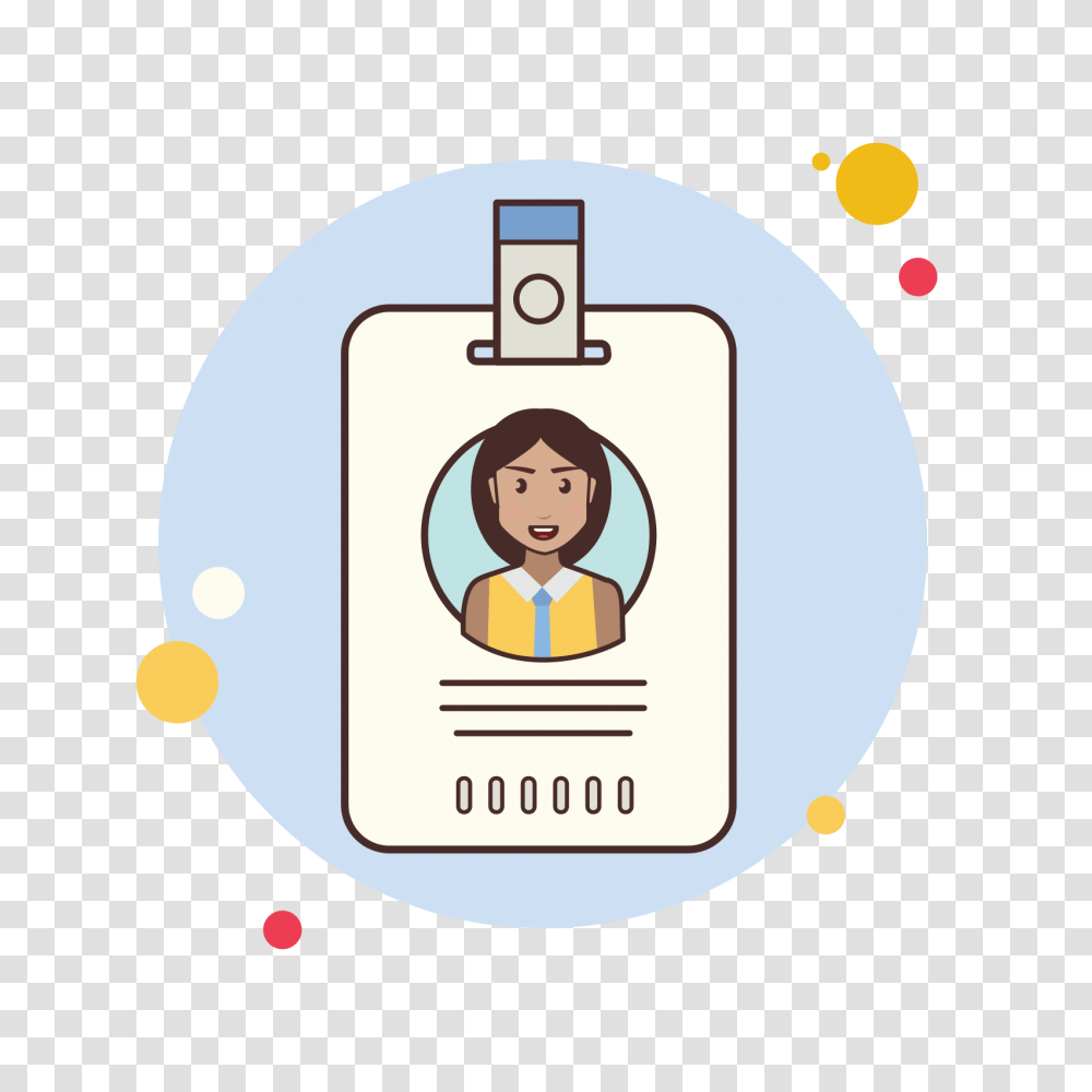 Id Business Woman Icon, Label, Sticker, Food Transparent Png