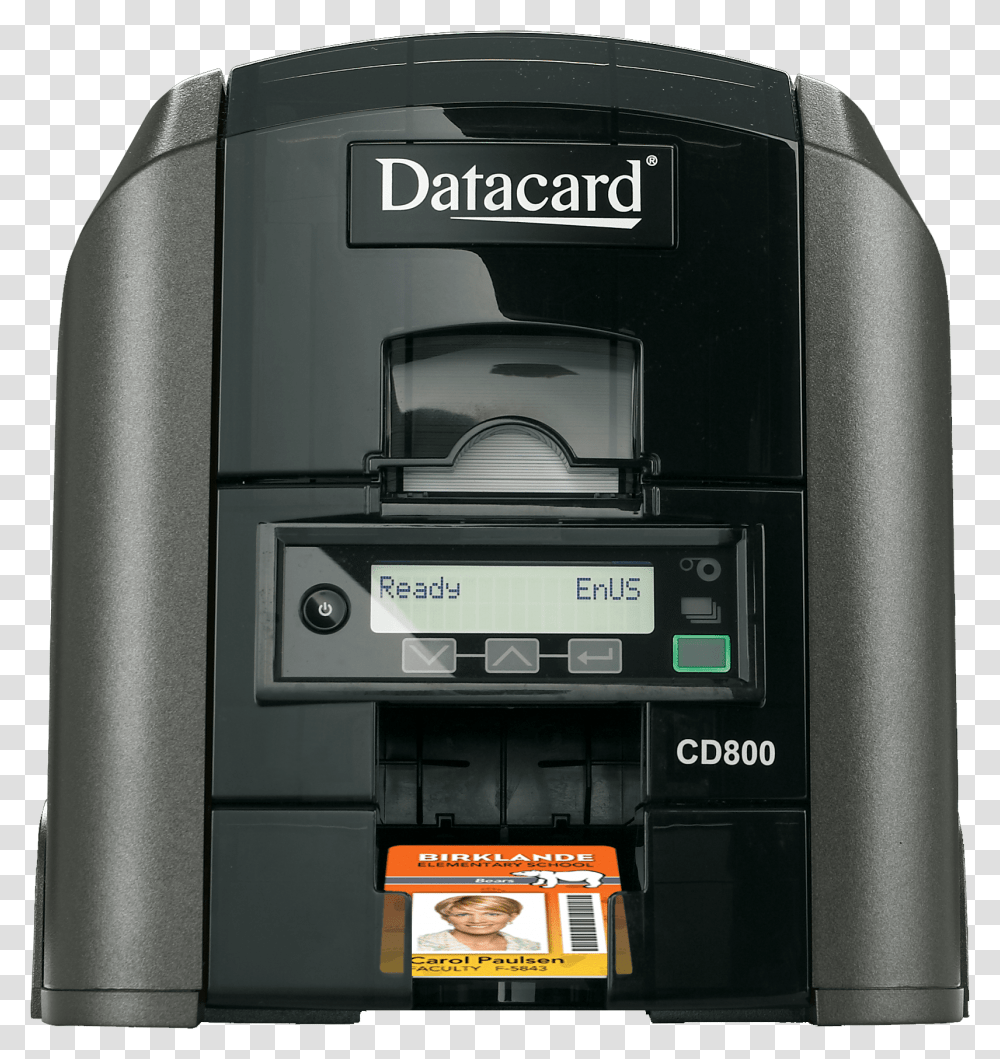 Id Card Issuanace Printer Datacard Printer, Gas Pump, Machine, Electronics, Person Transparent Png