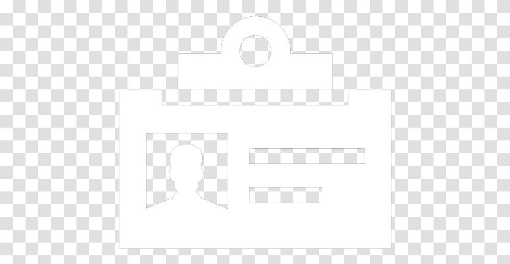 Id White Icon, Number, Stencil Transparent Png