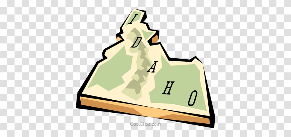 Idaho State Map Royalty Free Vector Clip Art Illustration, Outdoors, Nature, Number Transparent Png