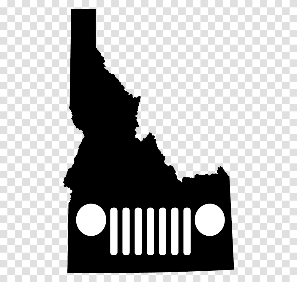 Idaho Tj Grille Decal Trail Decals, Silhouette, Stencil Transparent Png