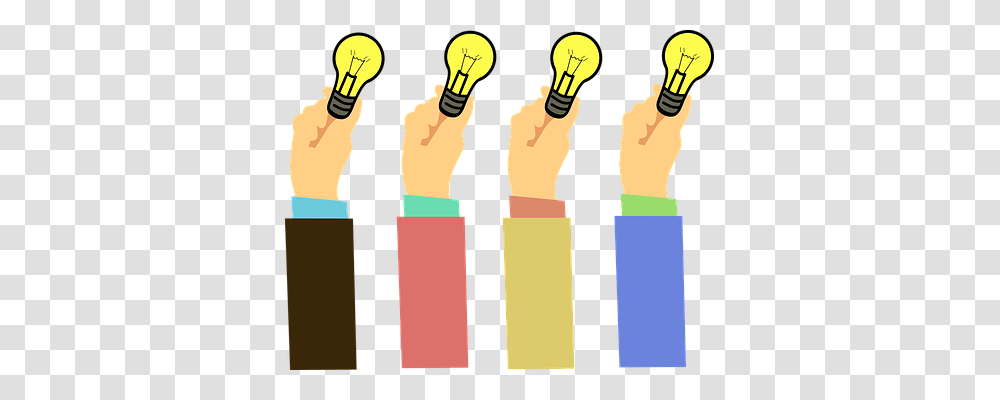 Idea Technology, Light, Hand, Lightbulb Transparent Png