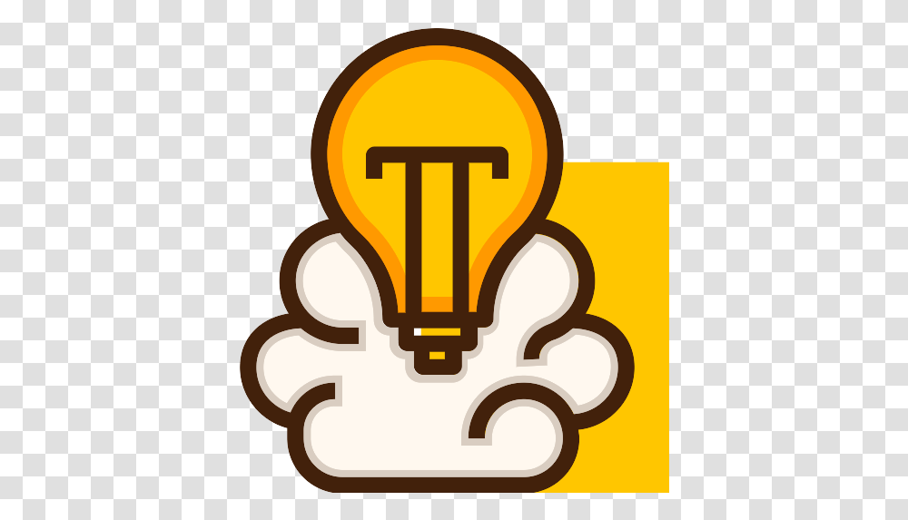 Idea Brain Icon Emblem, Light, Lightbulb Transparent Png