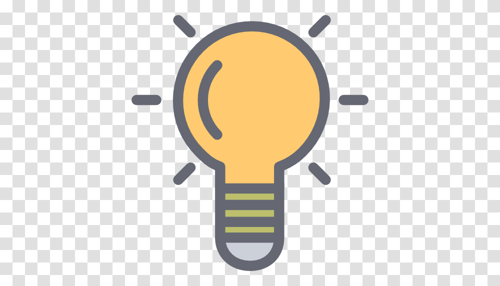 Idea Bulb Icon Free Of Flat Line User Experience Icon Set, Light, Lightbulb Transparent Png
