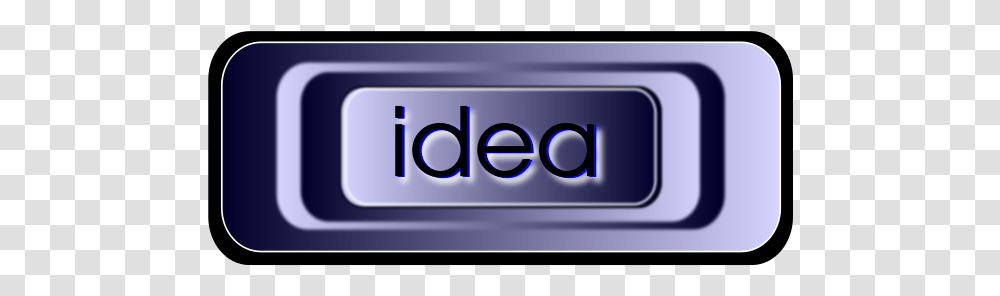 Idea Button Oval, Word, Alphabet, Electronics Transparent Png