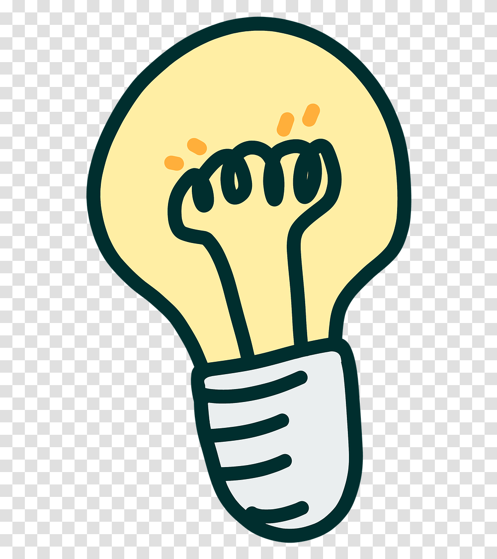 Idea Clipart Lamp Light Idea Download Full Size Lightbulb Clipart, Hand Transparent Png