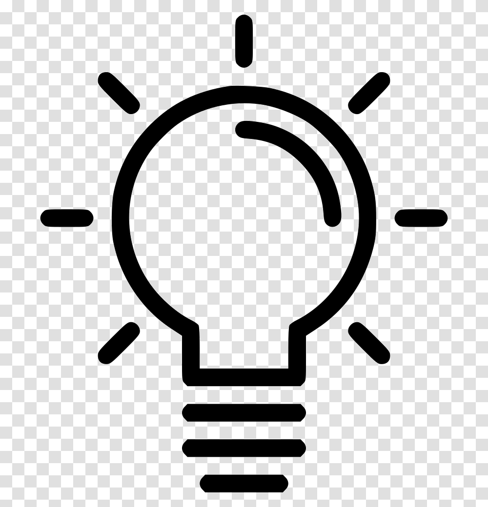 Idea Clipart Lamp, Light, Lightbulb, Stencil Transparent Png