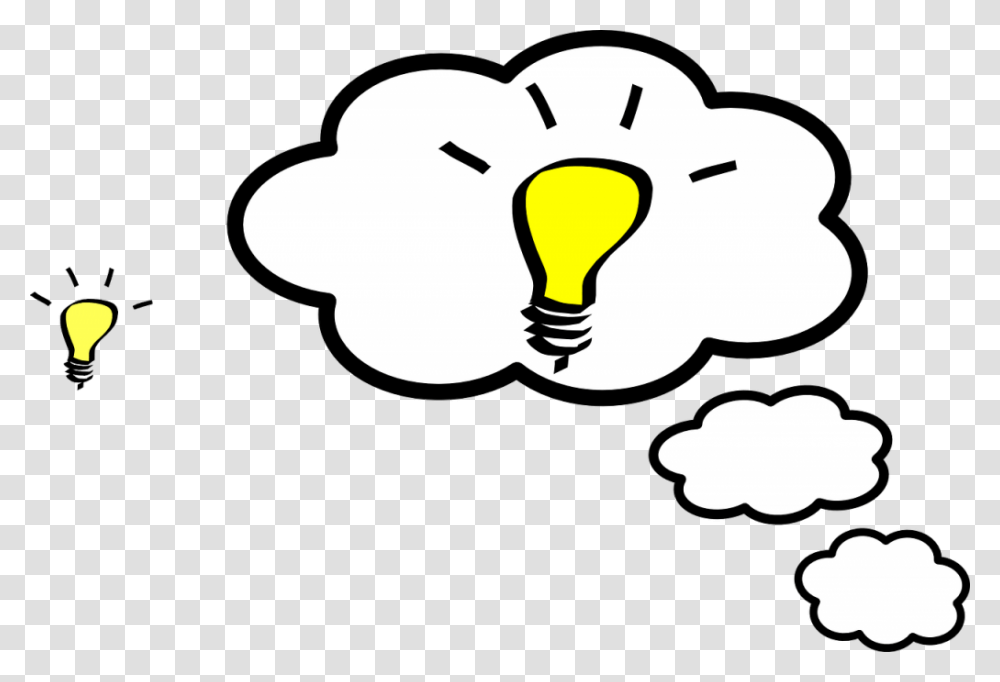 Idea Cloud Think Concept Symbol Design Business Reflection Clipart, Light, ...
