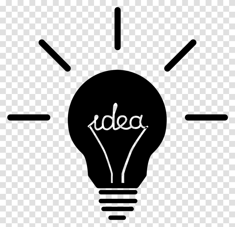 Idea Ellezelles, Light, Lightbulb, Silhouette, Stencil Transparent Png