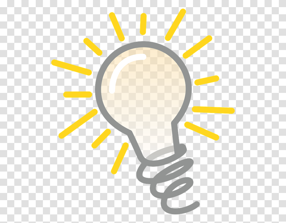 Idea Enlightenment Light Bulb Light Thought, Lightbulb, Hammer, Tool Transparent Png