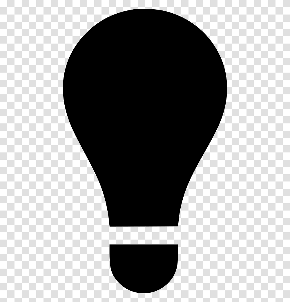 Idea Light Bulb Light Bulb Clipart Black, Lightbulb, Silhouette Transparent Png