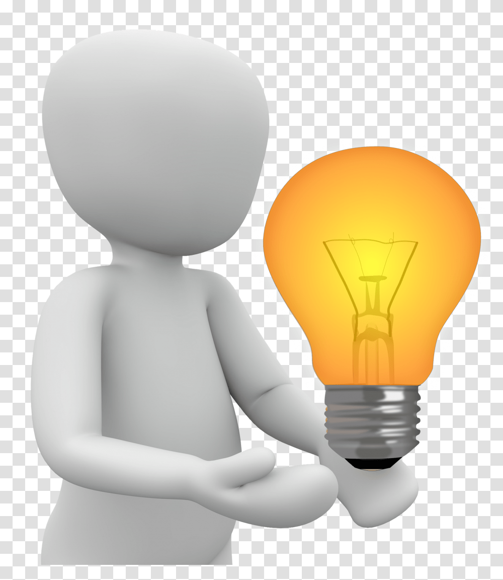 Idea Light Bulb Lit Presentation Agenda, Lightbulb, Balloon, Person, Human Transparent Png