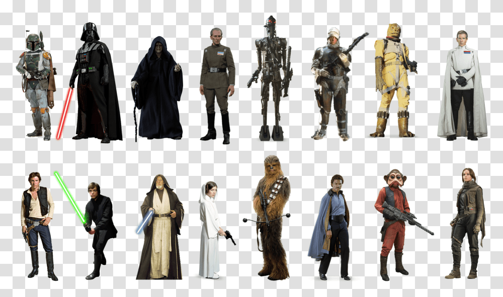 Ideal Original Trilogy Heros Vs Villians - Star Wars Figurine, Clothing, Apparel, Person, Human Transparent Png