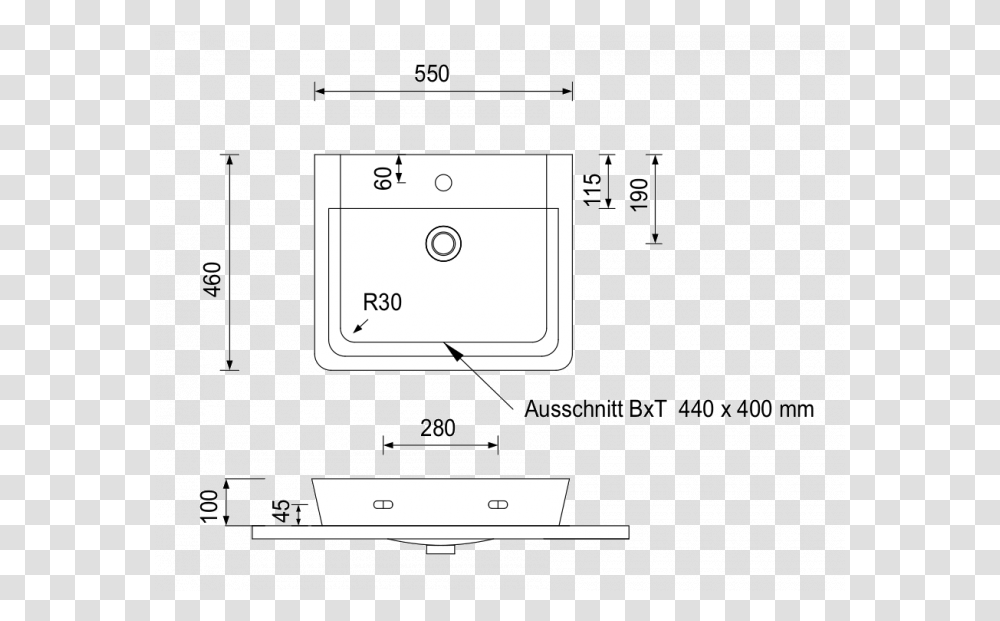 Ideal Standard Connect Air Waschtisch Dot, Diagram, Plot, Plan, Text Transparent Png