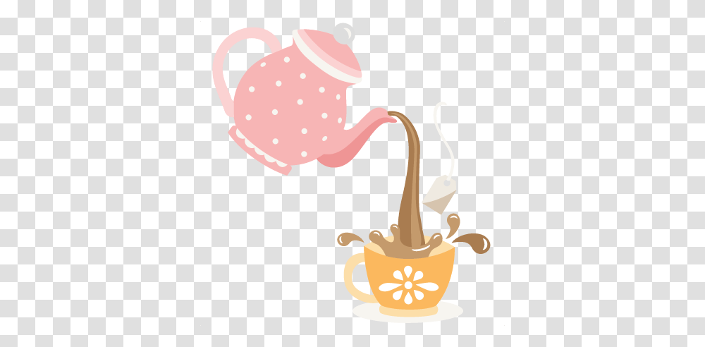 Ideal Tea Party Clip Art Vector Clipart Of Party Time Invite Old Style, Pottery, Teapot, Lamp Transparent Png