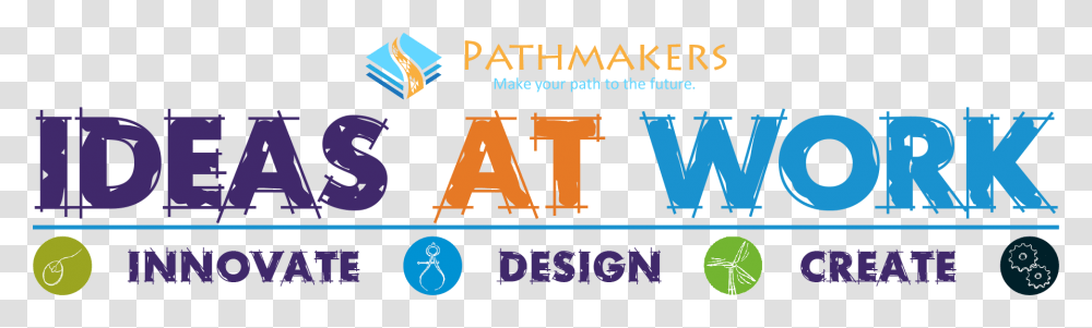 Ideas At Work Logo Graphic Design, Alphabet, Label, Outdoors Transparent Png