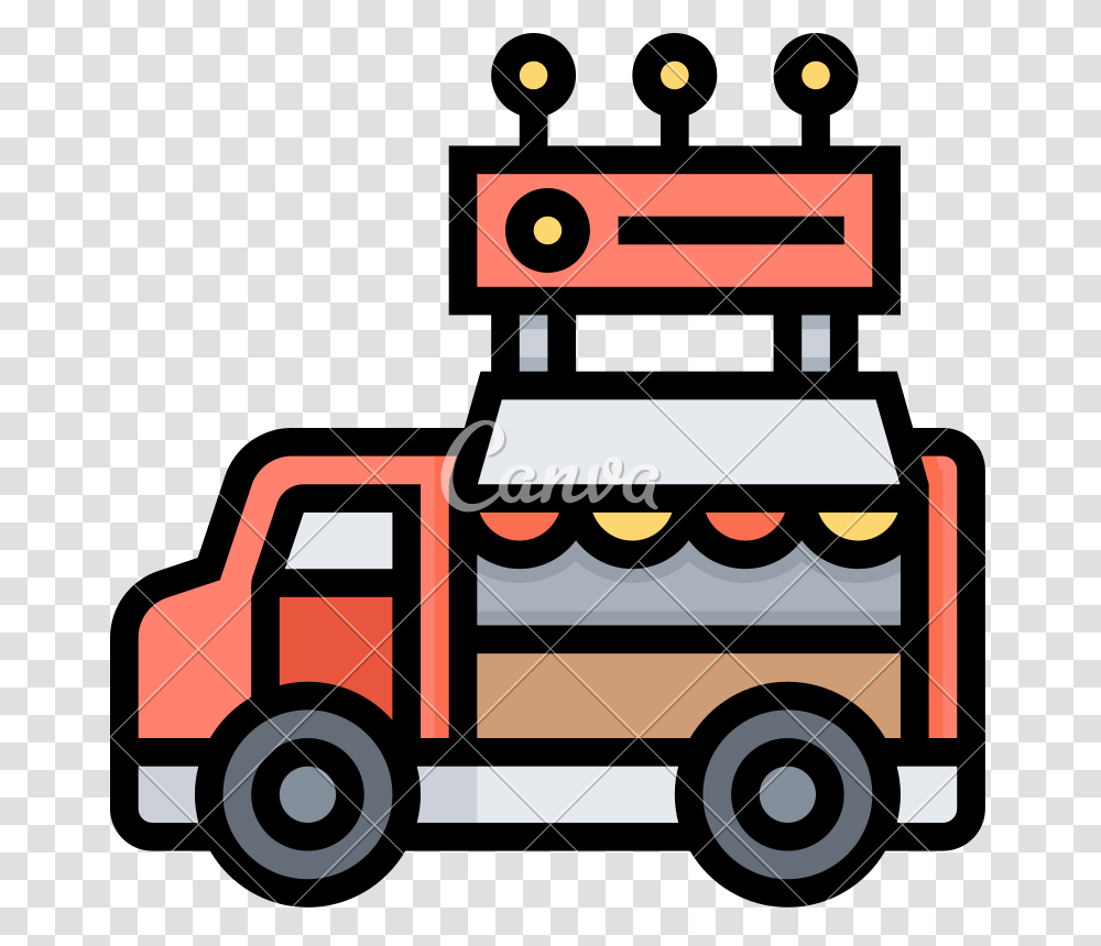 Ideas Food Truck Icon Iconscanva This Week Food Truck Artwoork, Fire Truck, Vehicle, Transportation, Van Transparent Png