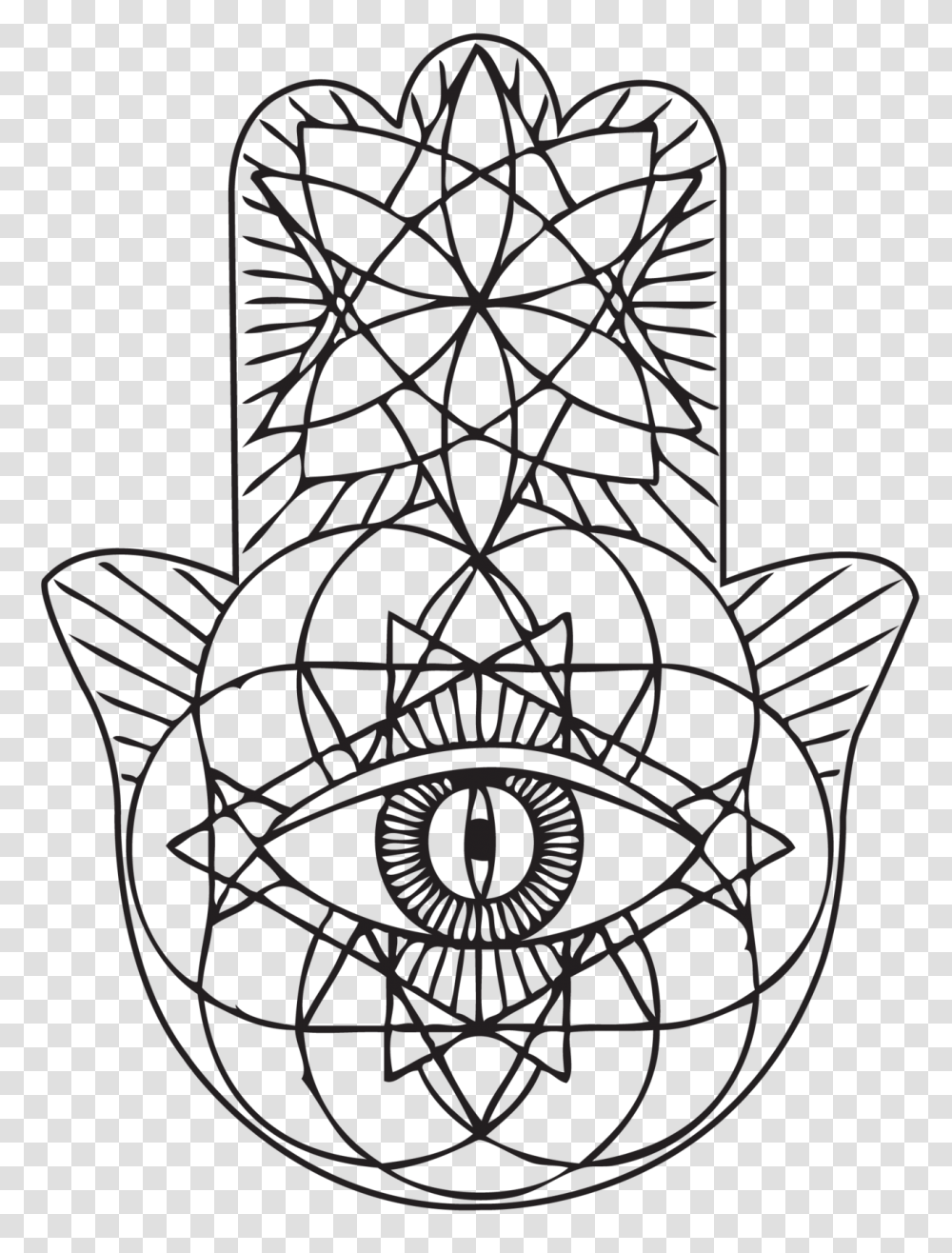 Ideas Hamsa Tattoos And Hope Symbol, Stencil, Emblem, Spider Web, Chandelier Transparent Png