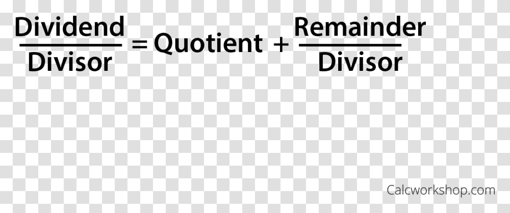 Identifying The Dividend Divisor And Quotient For Dividing Long Division Of Polynomials Formula, Gray, World Of Warcraft Transparent Png