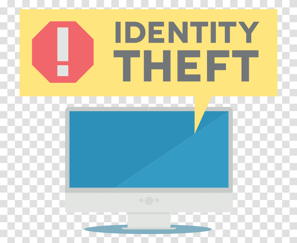 Identity Theft Icon Hacked Alert, Monitor, Screen, Electronics, Display Transparent Png