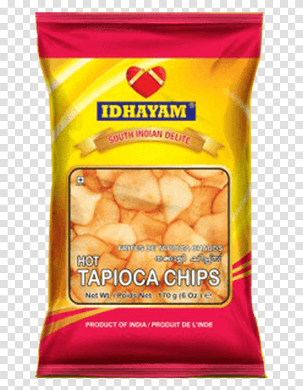 Idhayam Hot Tapioca Chips, Plant, Sliced, Food, Vegetable Transparent Png
