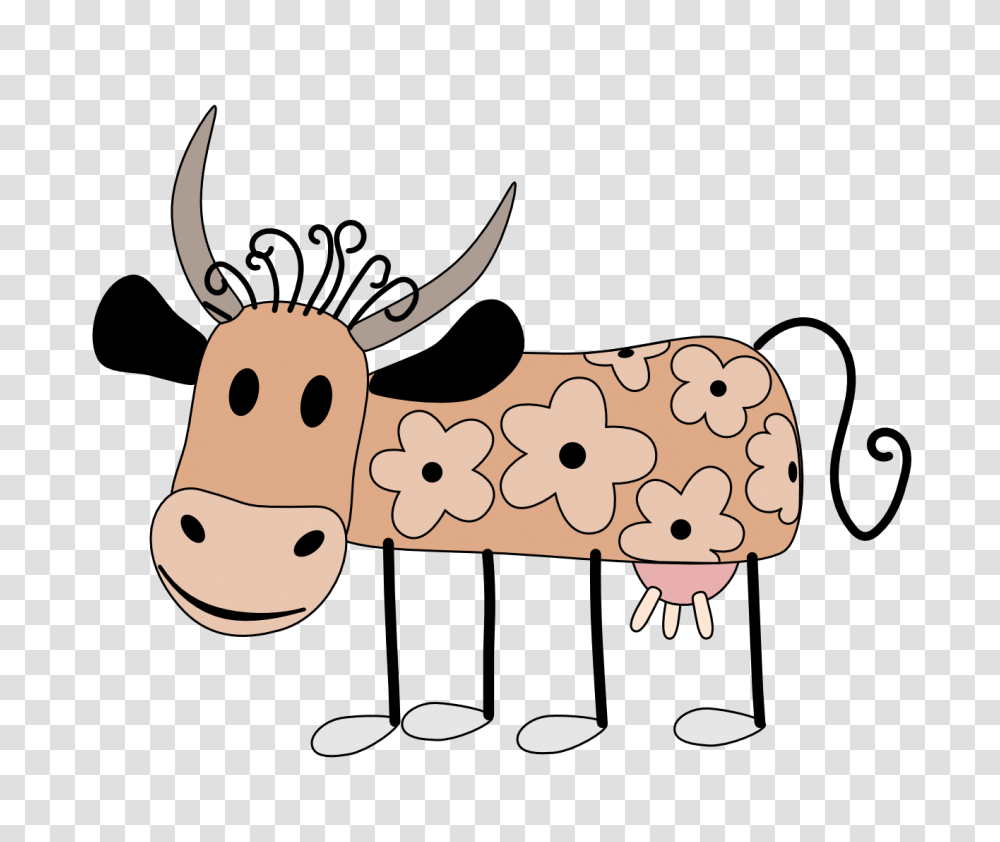 Idiot Cartoon Cow, Animal, Mammal, Cattle, Pet Transparent Png