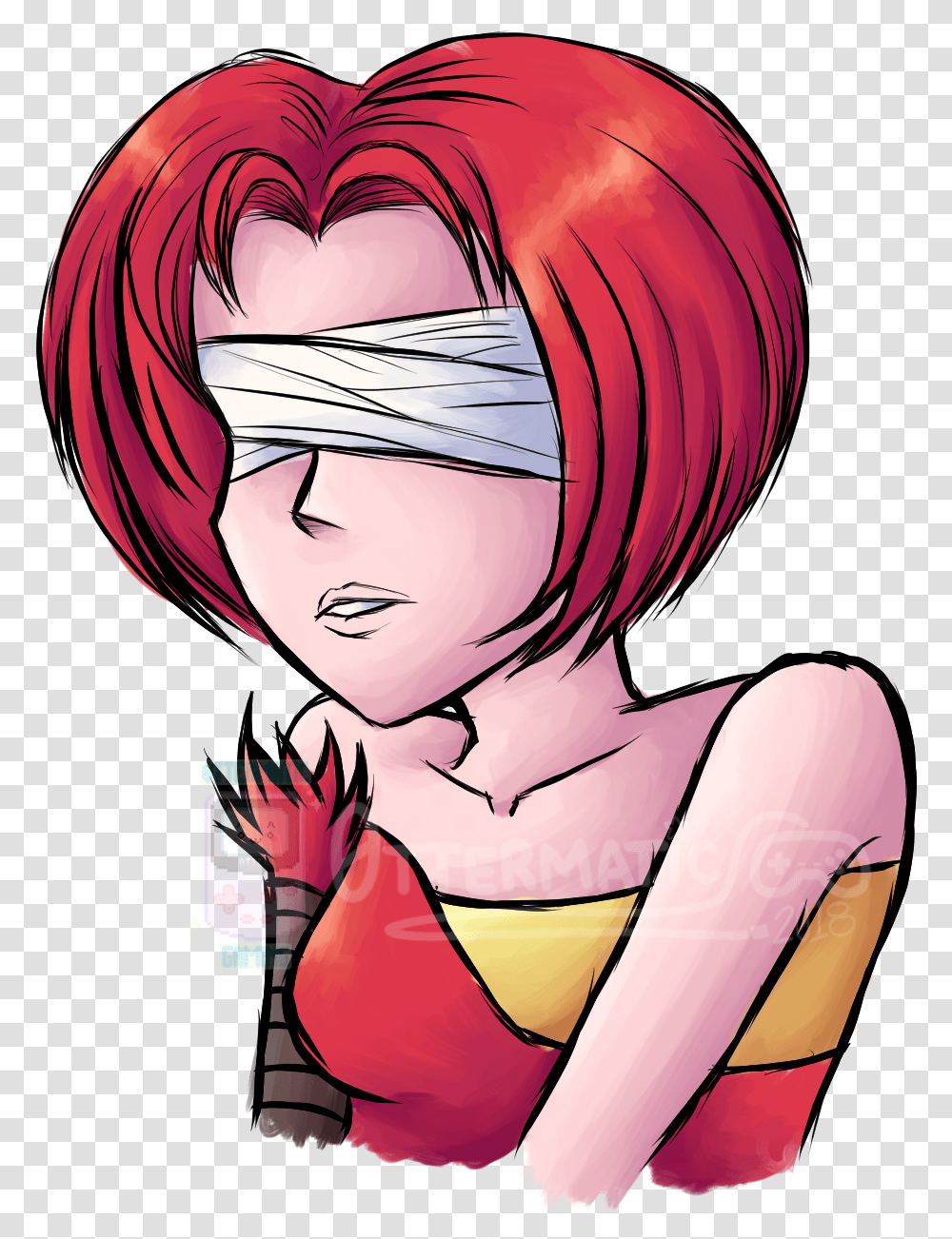 Idiot Is Wearing The Blindfold Wrong Fr Cartoon, Comics, Book, Person, Manga Transparent Png