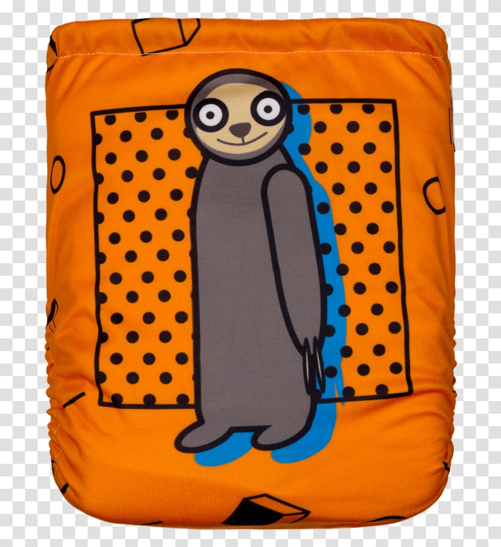 Idle Sloth Back View Bag, Applique, Apparel, Bib Transparent Png