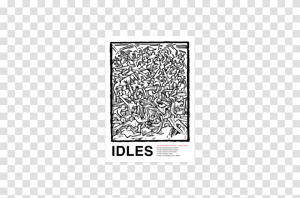 Idles Uk Tour 2019, Drawing, Doodle, Rug Transparent Png