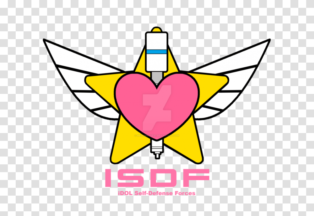 Idol Self Defense Force Emblem, Star Symbol, Logo, Trademark Transparent Png