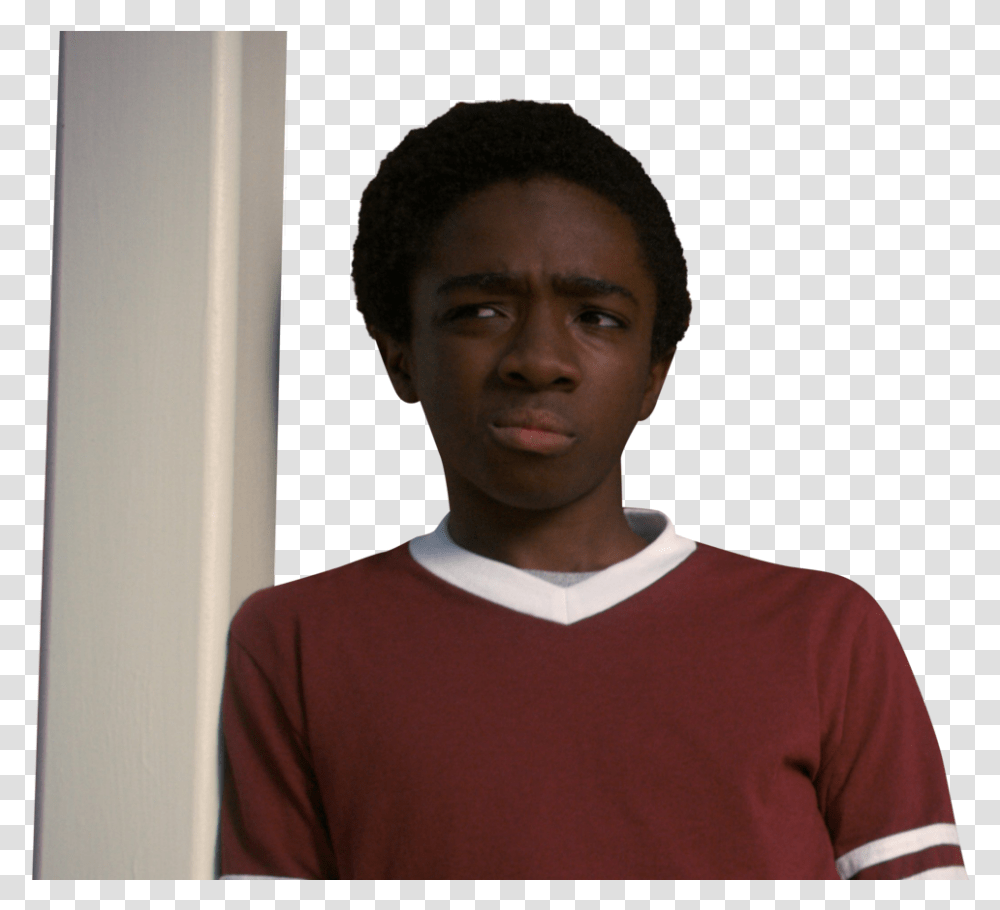 If Lucaus From Stranger Things, Sleeve, Person, Face Transparent Png