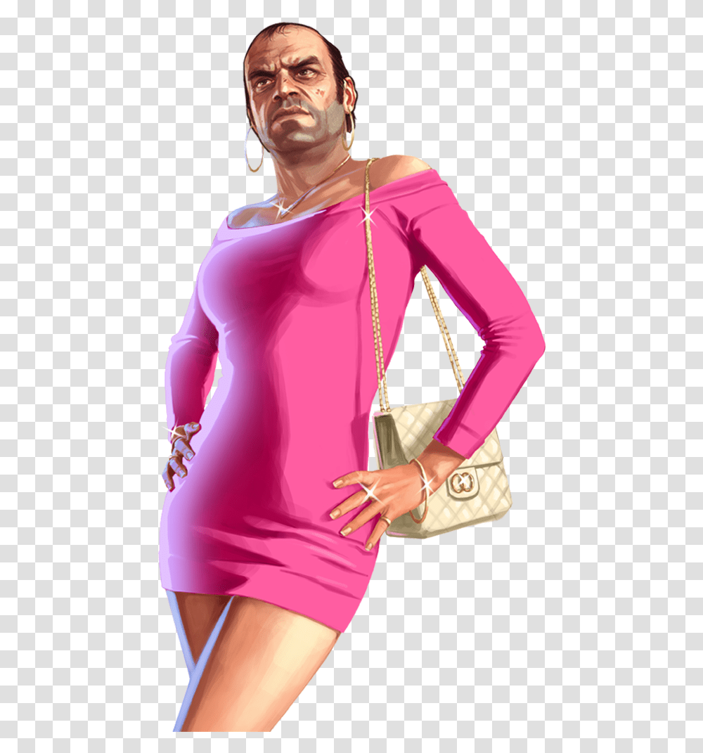 If Trevor Was A Girl Trevor Philips Gta Gta, Sleeve, Long Sleeve, Person Transparent Png