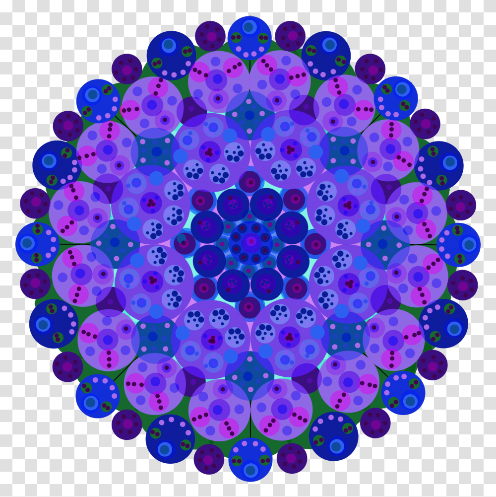 If You Squint It's Practically Perfect Round A Round Green Tea Super Seed Oil, Ornament, Pattern, Fractal, Purple Transparent Png