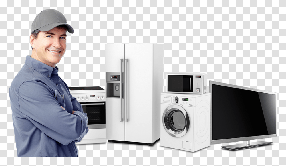 If Your Washer Or Dryer Isn't Functioning Properly Home Tv Appliances, Person, Human, Monitor, Screen Transparent Png