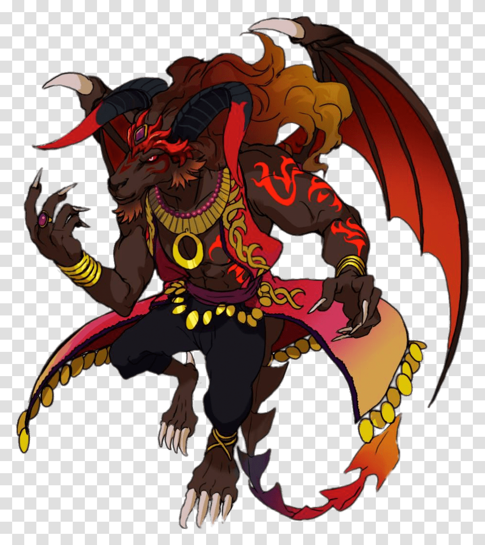 Ifrit Unison League Ifrit Mythical Creature, Person, Human, Crowd, Performer Transparent Png