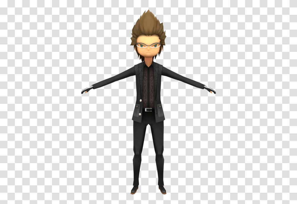 Ignis Ffxv Pocket Edition, Person, Suit, Overcoat Transparent Png