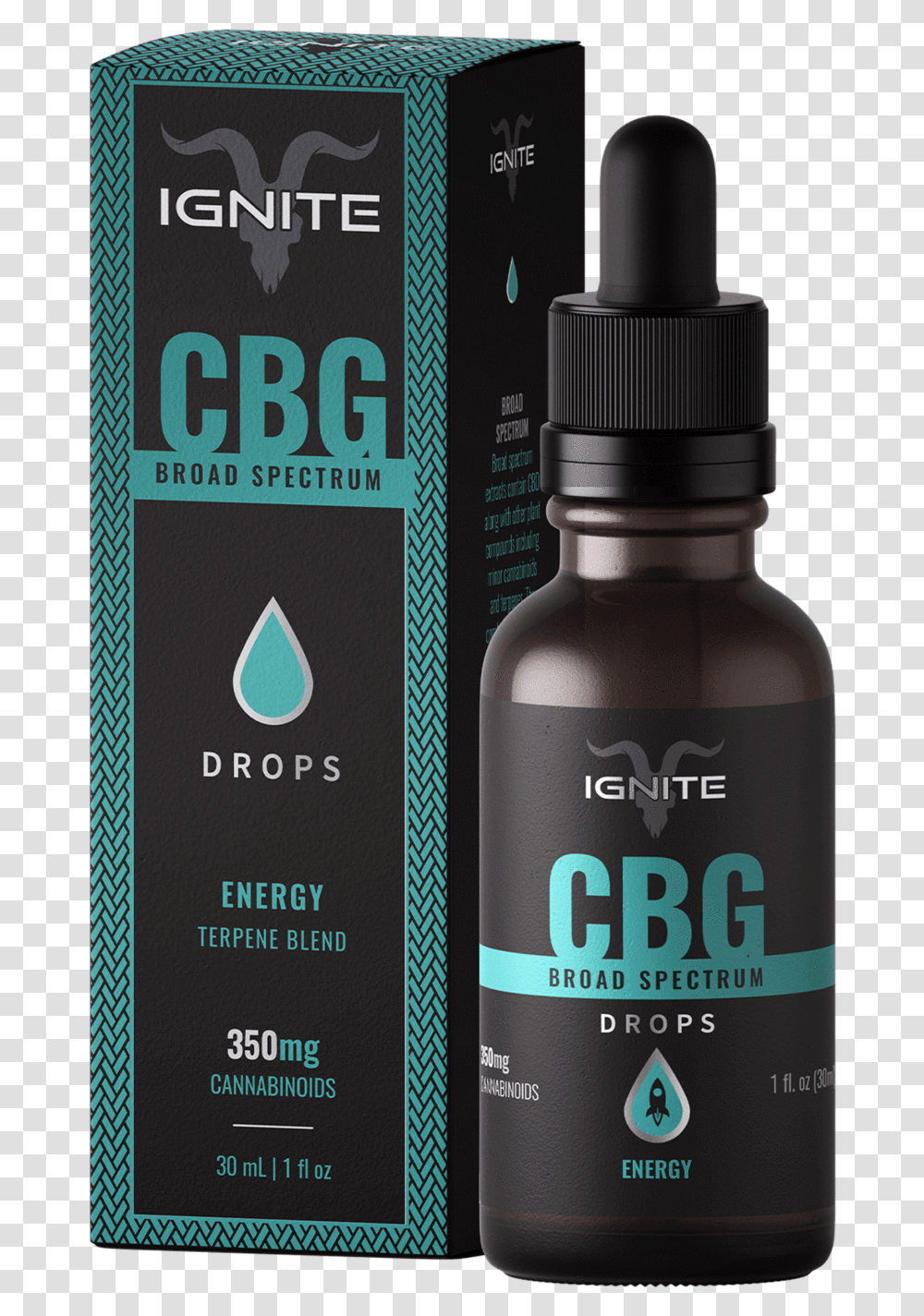 Ignite Cbd Drops, Bottle, Cosmetics, Aftershave, Beer Transparent Png